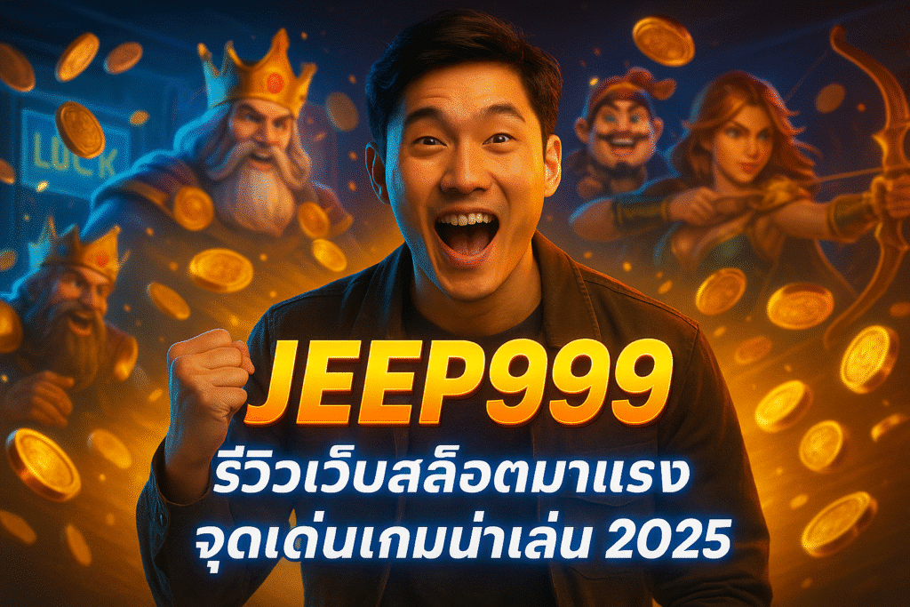 JEEP999 รีวิวเว็บสล็อตมาแรง จุดเด่นเกมน่าเล่น 2025